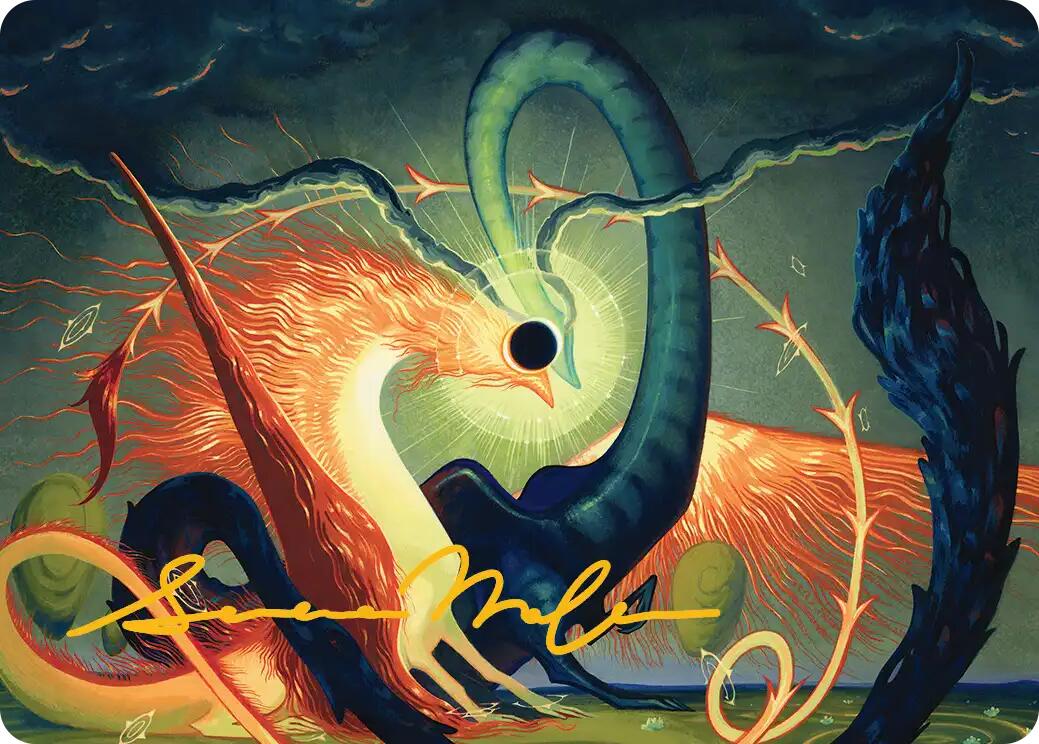 Celestial Reunion Art Card (42/54) (Gold-Stamped Signature) [Lorwyn Eclipsed Art Series] | Chromatic Games