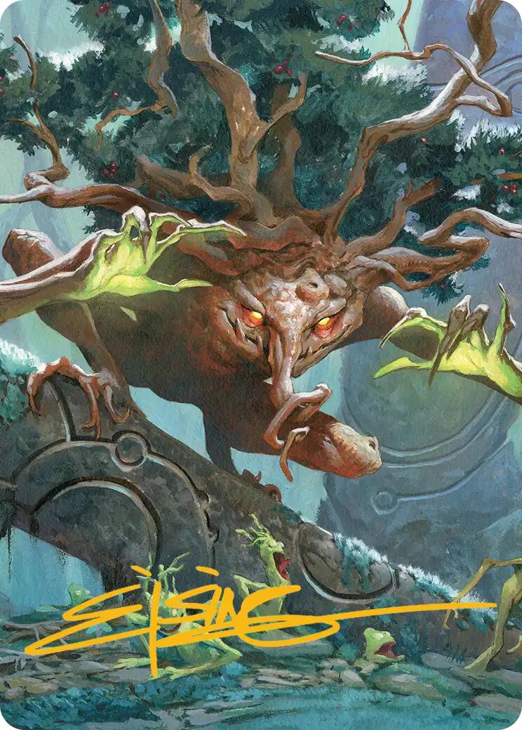 Ferrafor, Young Yew Art Card (Gold-Stamped Signature) [Lorwyn Eclipsed Art Series] | Chromatic Games
