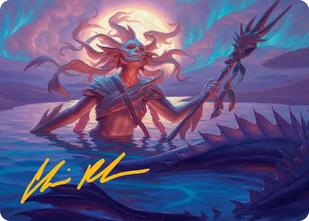 Eclipsed Merrow Art Card (Gold-Stamped Signature) [Lorwyn Eclipsed Art Series] | Chromatic Games