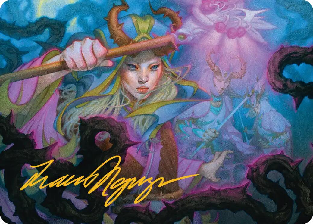 Stoic Grove-Guide Art Card (Gold-Stamped Signature) [Lorwyn Eclipsed Art Series] | Chromatic Games