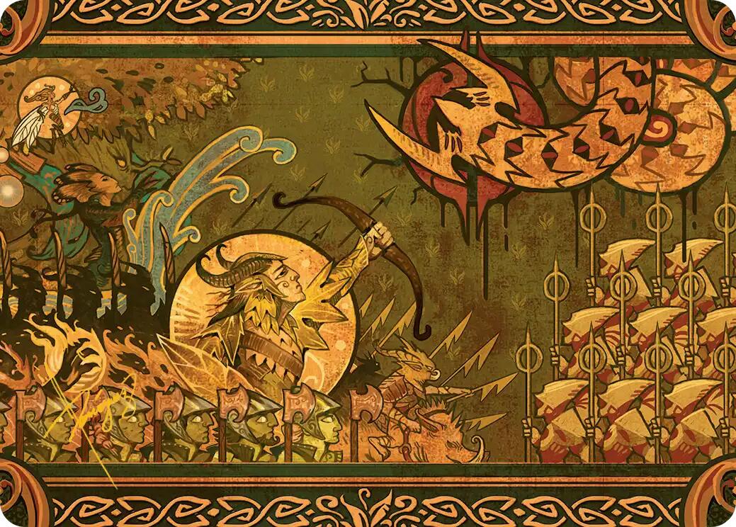 Chronicle of Victory Art Card (Gold-Stamped Signature) [Lorwyn Eclipsed Art Series] | Chromatic Games