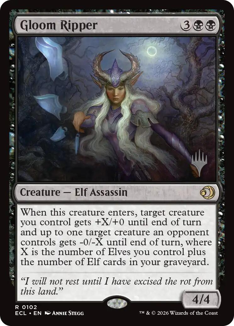 Gloom Ripper [Lorwyn Eclipsed Promos] | Chromatic Games