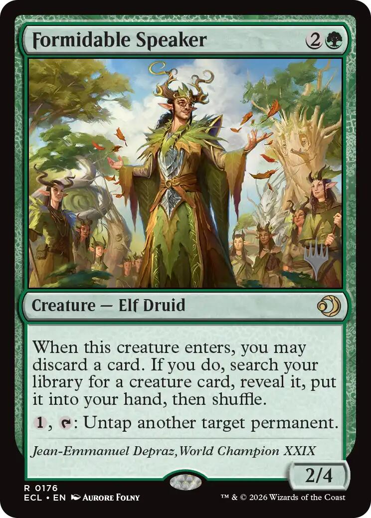 Formidable Speaker [Lorwyn Eclipsed Promos] | Chromatic Games