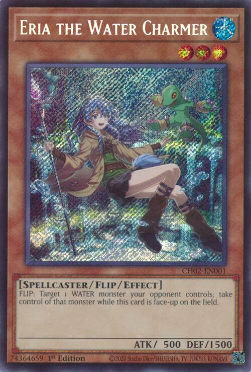 Eria the Water Charmer [CH02-EN001] Secret Rare | Chromatic Games