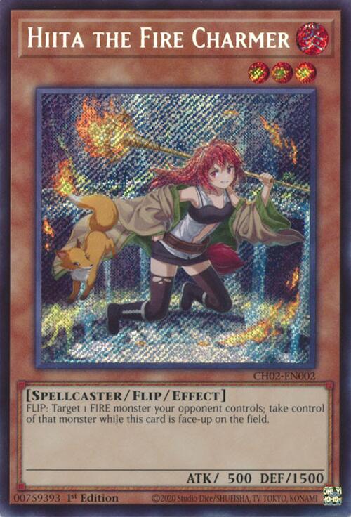Hiita the Fire Charmer [CH02-EN002] Secret Rare | Chromatic Games
