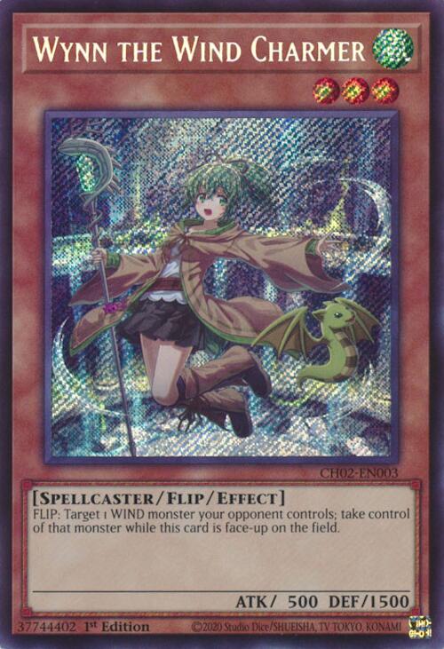 Wynn the Wind Charmer [CH02-EN003] Secret Rare | Chromatic Games