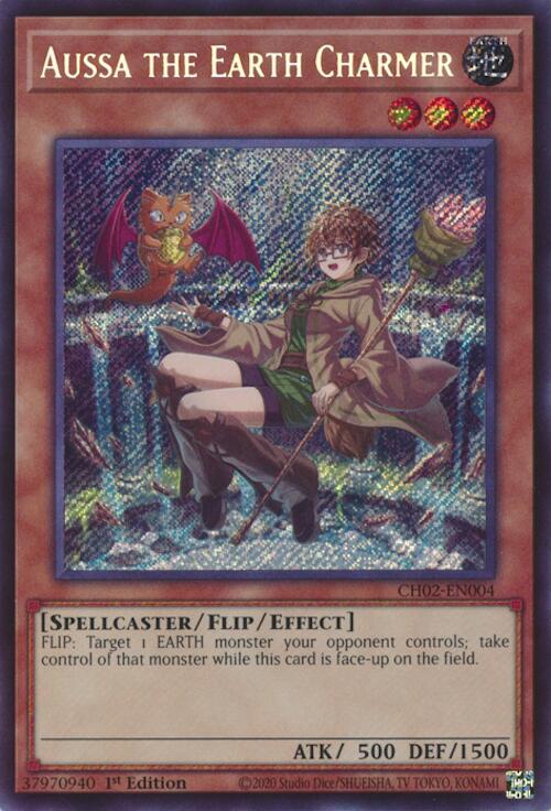 Aussa the Earth Charmer [CH02-EN004] Secret Rare | Chromatic Games
