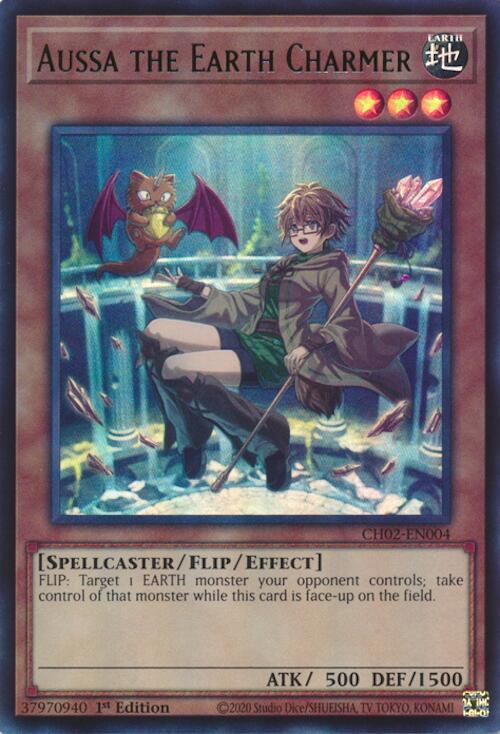 Aussa the Earth Charmer (Ultra Rare) [CH02-EN004] Ultra Rare | Chromatic Games