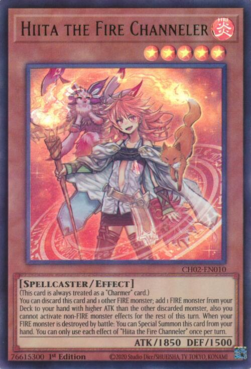 Hiita the Fire Channeler [CH02-EN010] Ultra Rare | Chromatic Games