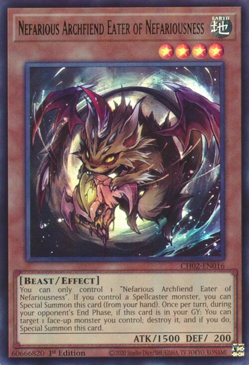 Nefarious Archfiend Eater of Nefariousness [CH02-EN016] Ultra Rare | Chromatic Games