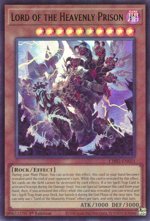 Lord of the Heavenly Prison [CH02-EN021] Ultra Rare | Chromatic Games