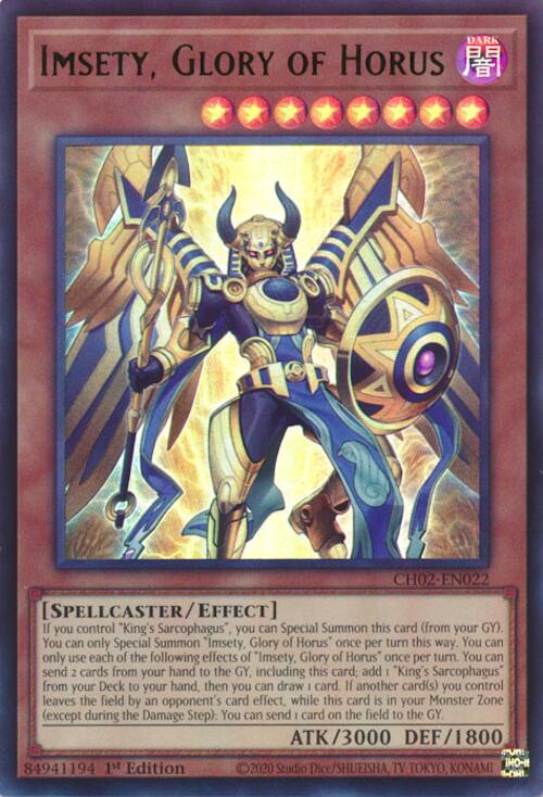 Imsety, Glory of Horus [CH02-EN022] Ultra Rare | Chromatic Games