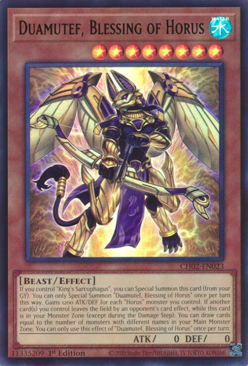 Duamutef, Blessing of Horus [CH02-EN023] Ultra Rare | Chromatic Games