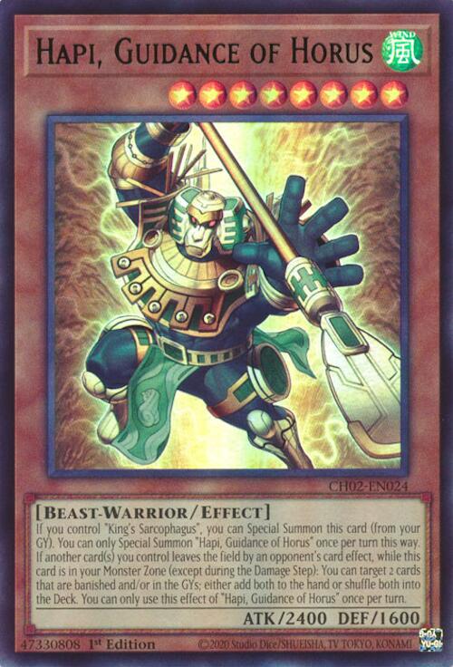 Hapi, Guidance of Horus [CH02-EN024] Ultra Rare | Chromatic Games