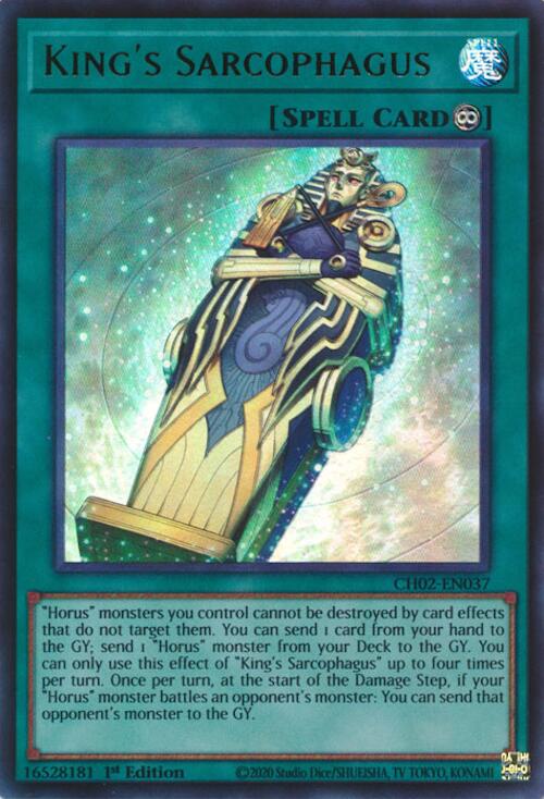King's Sarcophagus [CH02-EN037] Ultra Rare | Chromatic Games