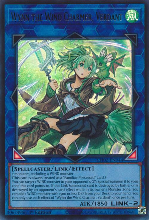 Wynn the Wind Charmer, Verdant [CH02-EN044] Ultra Rare | Chromatic Games