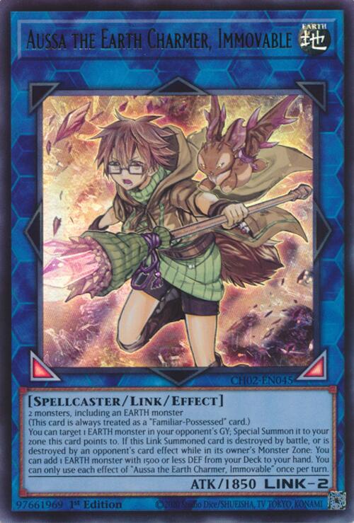 Aussa the Earth Charmer, Immovable [CH02-EN045] Ultra Rare | Chromatic Games