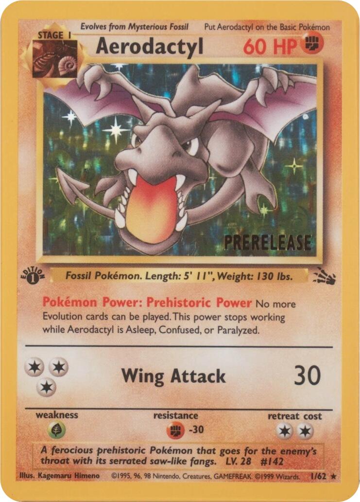 Aerodactyl (01/62) (Prerelease) [Miscellaneous Cards] | Chromatic Games