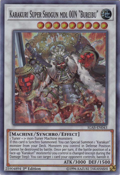 Karakuri Super Shogun mdl 00N "Bureibu" [IGAS-EN043] Super Rare | Chromatic Games