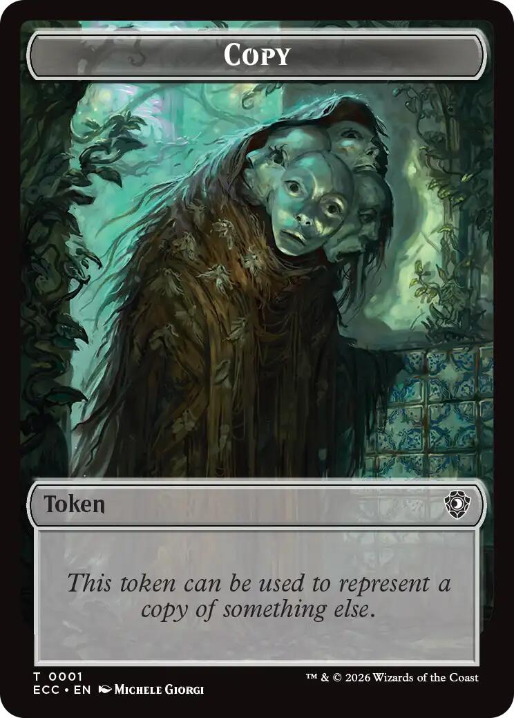 Copy // Shapeshifter Double-Sided Token [Lorwyn Eclipsed Tokens] | Chromatic Games