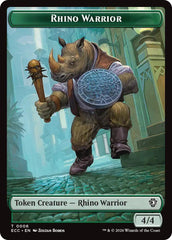 Rhino Warrior // Elemental (0009) Double-Sided Token [Lorwyn Eclipsed Tokens] | Chromatic Games