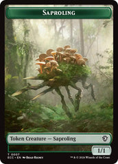 Saproling // The Monarch Double-Sided Token [Lorwyn Eclipsed Tokens] | Chromatic Games