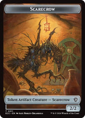 Scarecrow // Treasure Double-Sided Token [Lorwyn Eclipsed Tokens] | Chromatic Games