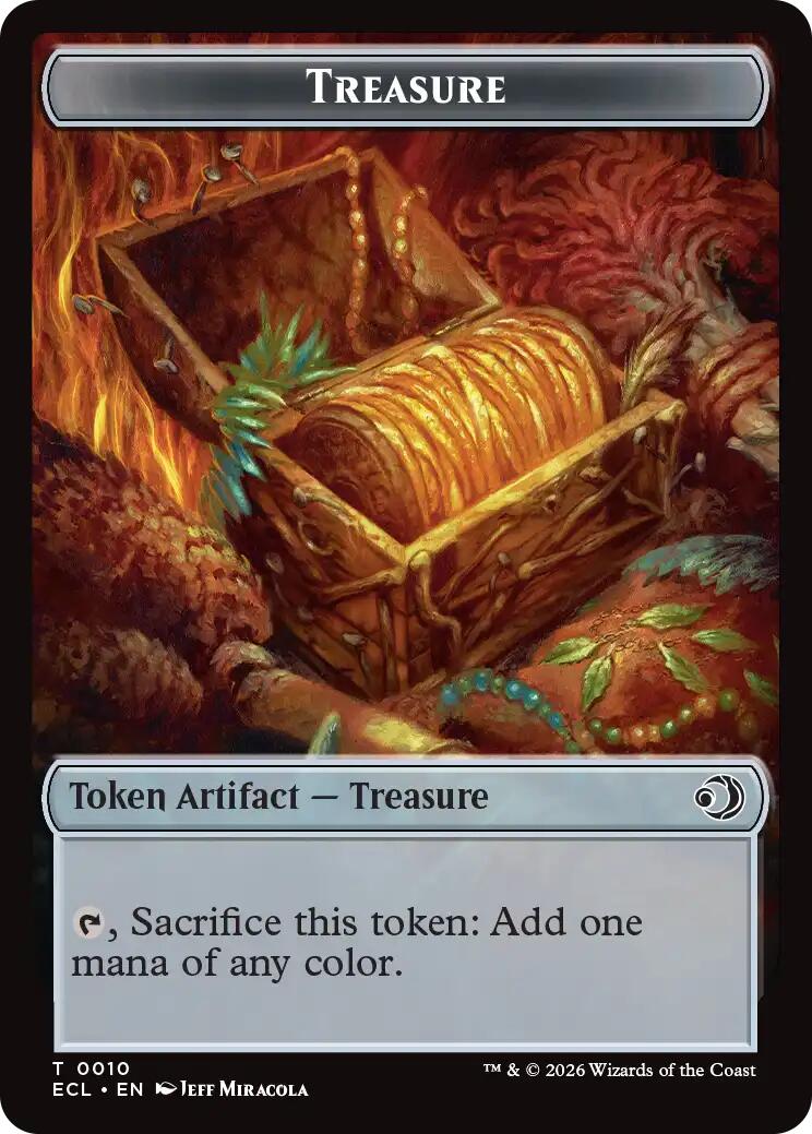 Treasure // Copy Double-Sided Token [Lorwyn Eclipsed Tokens] | Chromatic Games