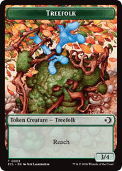 Treefolk // Goblin Double-Sided Token [Lorwyn Eclipsed Tokens] | Chromatic Games