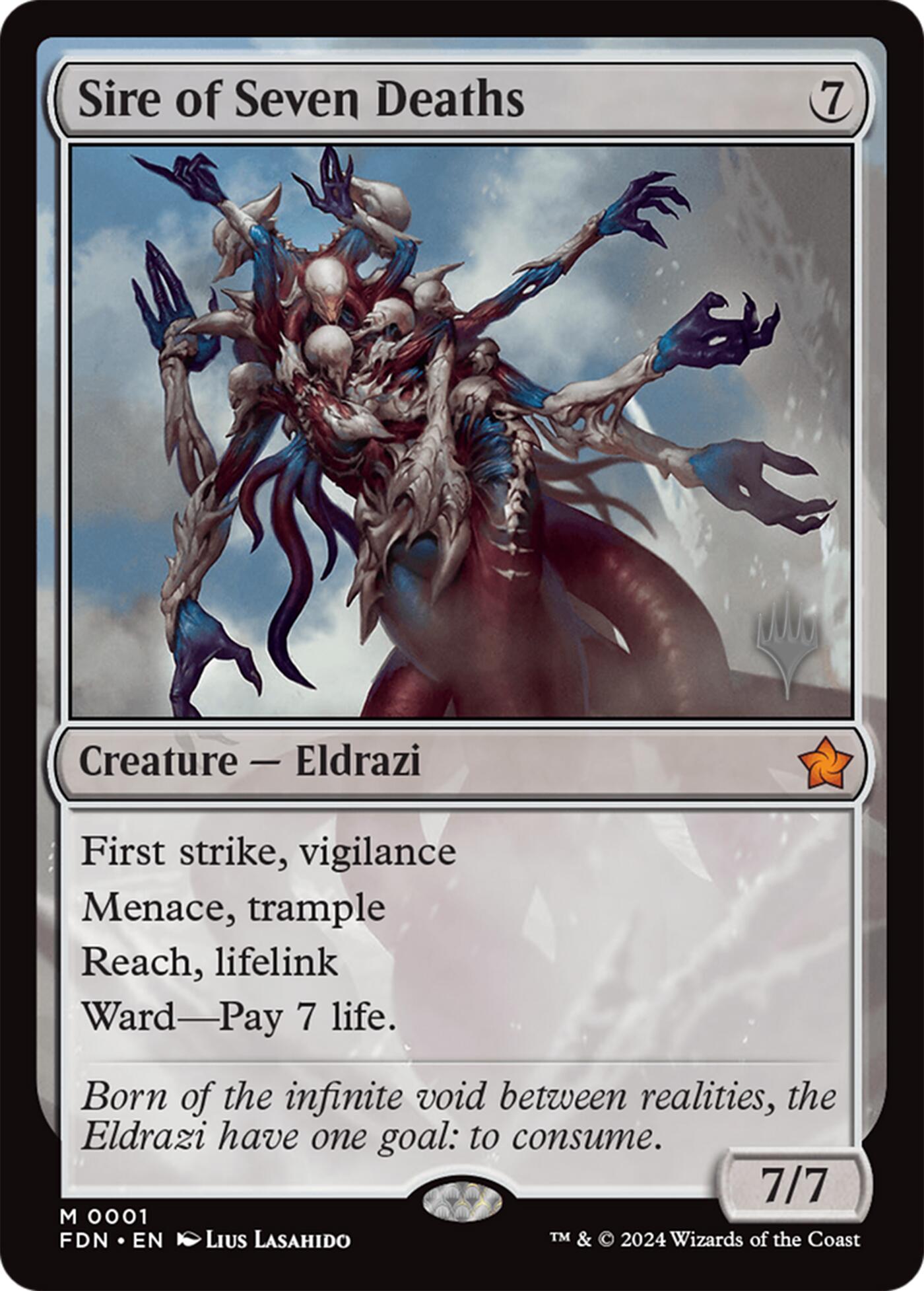 Sire of Seven Deaths [Lorwyn Eclipsed Promos] | Chromatic Games