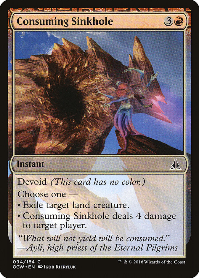 Consuming Sinkhole 94/184 (Oath of the Gatewatch)  | Chromatic Games