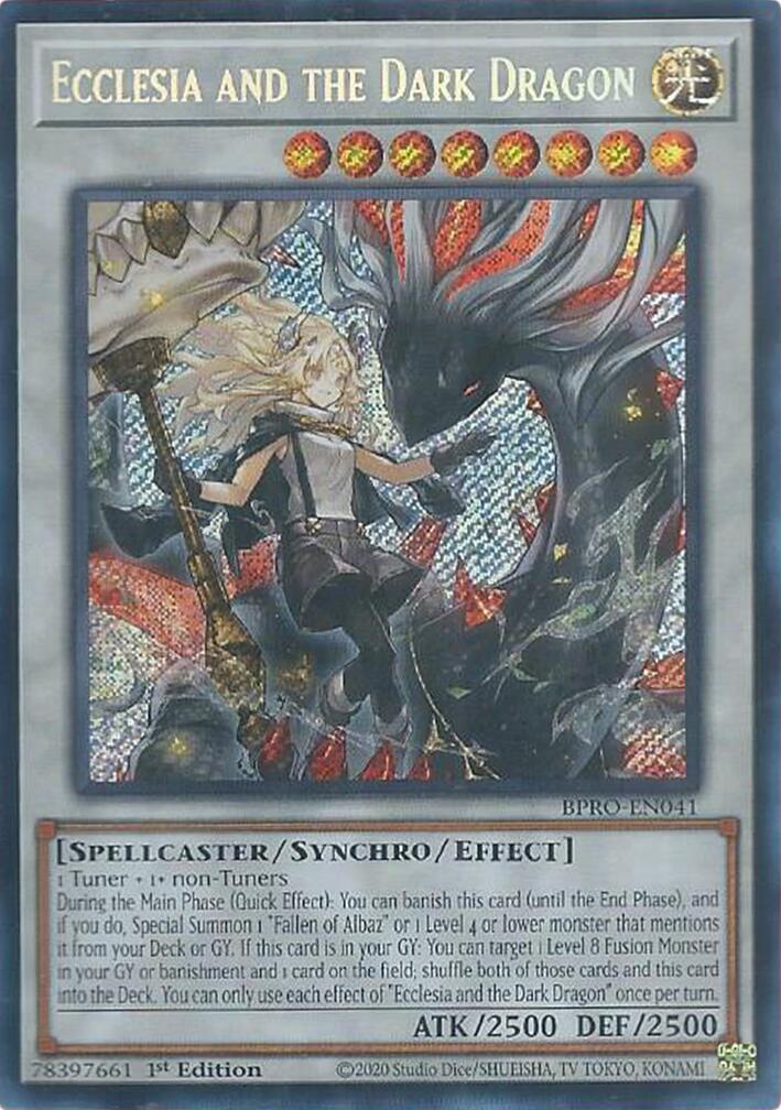 Ecclesia and the Dark Dragon [BPRO-EN041] Secret Rare | Chromatic Games