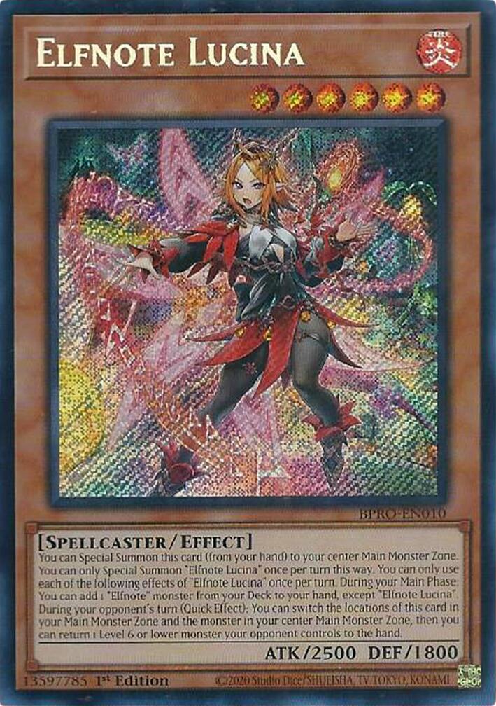 Elfnote Lucina [BPRO-EN010] Secret Rare | Chromatic Games