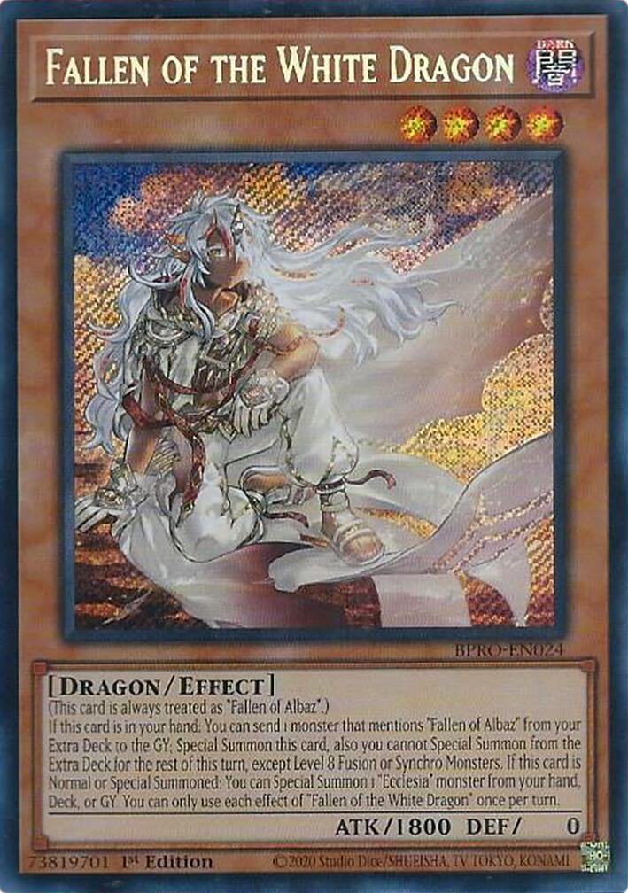 Fallen of the White Dragon [BPRO-EN024] Secret Rare | Chromatic Games