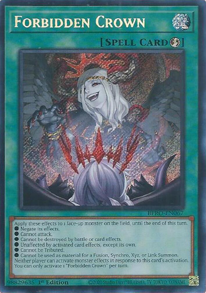 Forbidden Crown [BPRO-EN067] Secret Rare | Chromatic Games