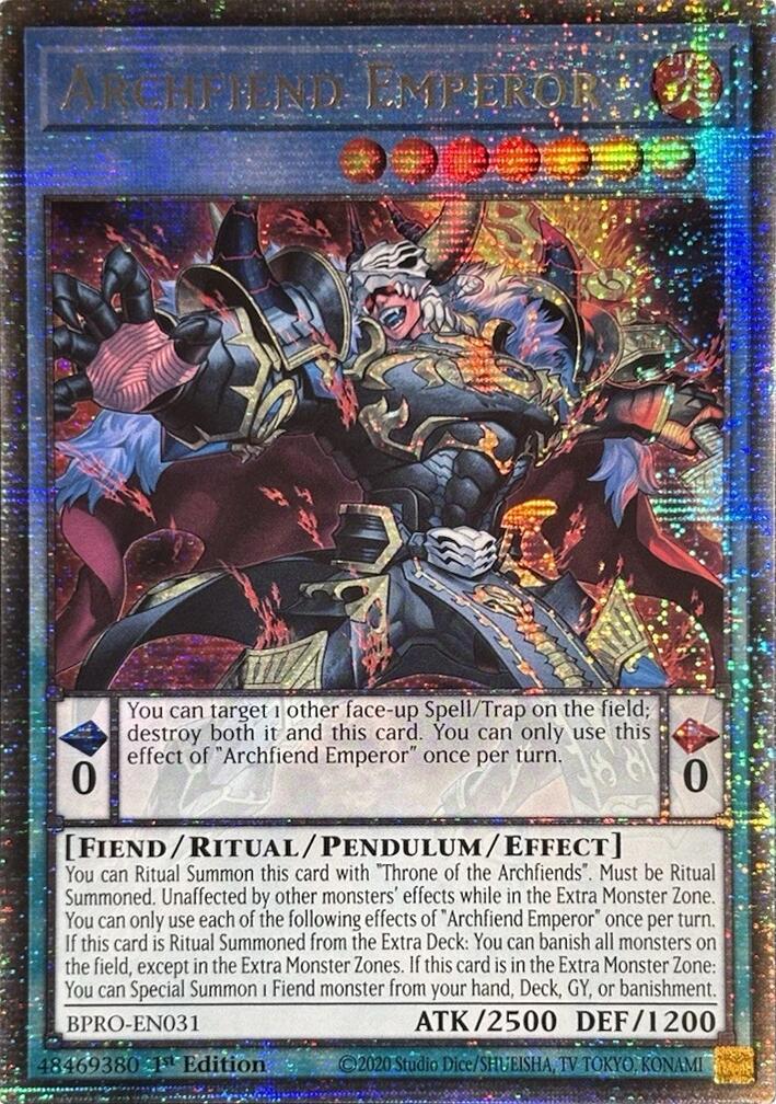 Archfiend Emperor (Starlight Rare) [BPRO-EN031] Starlight Rare | Chromatic Games