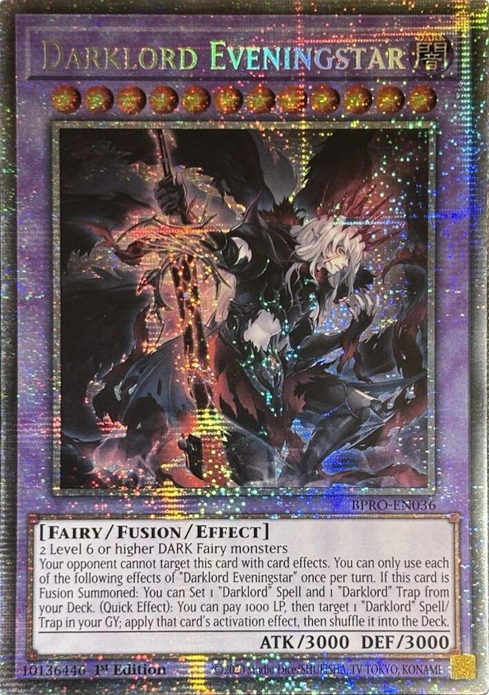 Darklord Eveningstar (Starlight Rare) [BPRO-EN036] Starlight Rare | Chromatic Games