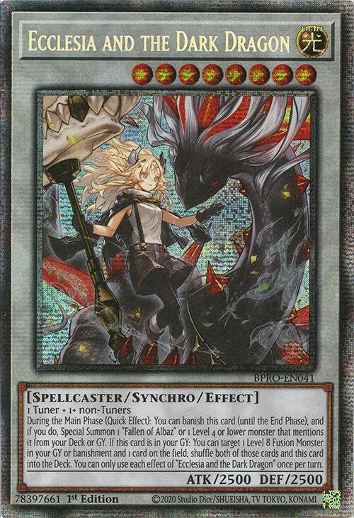 Ecclesia and the Dark Dragon (Starlight Rare) [BPRO-EN041] Starlight Rare | Chromatic Games