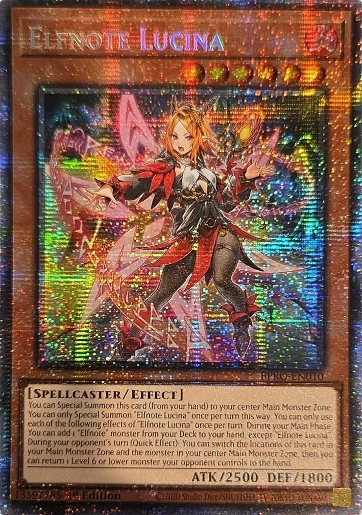 Elfnote Lucina (Starlight Rare) [BPRO-EN010] Starlight Rare | Chromatic Games