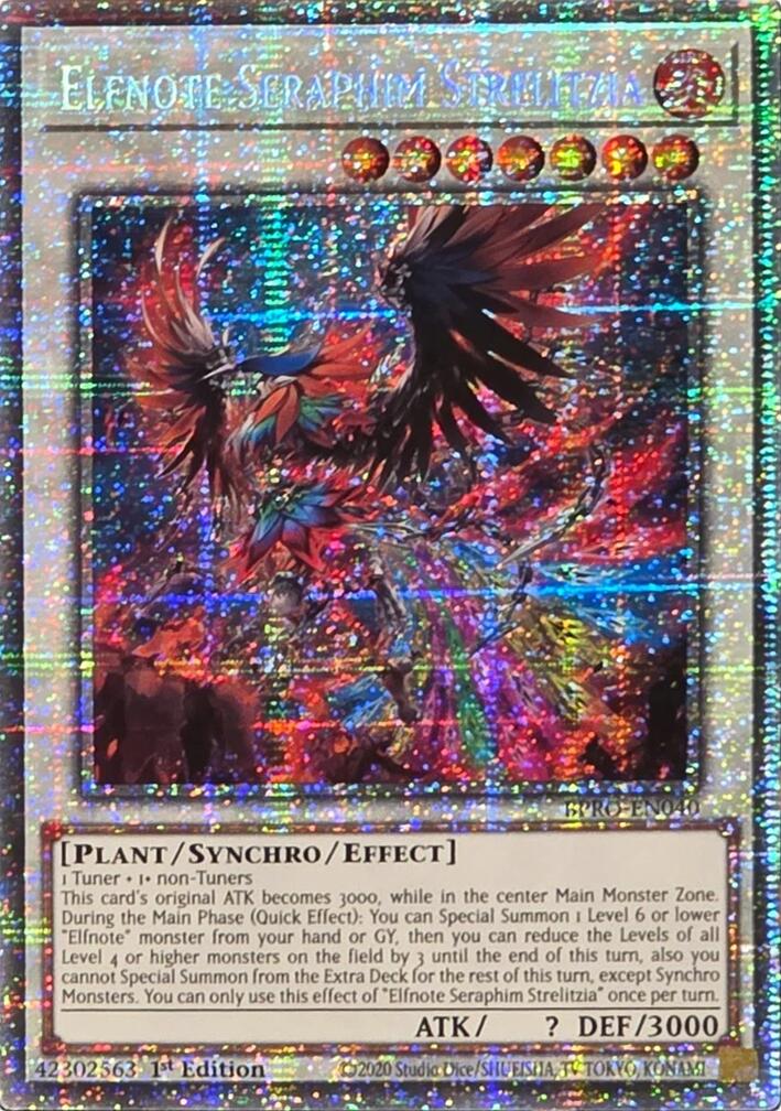 Elfnote Seraphim Strelitzia (Starlight Rare) [BPRO-EN040] Starlight Rare | Chromatic Games
