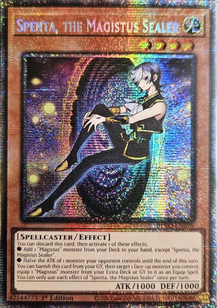 Spenta, the Magistus Sealer (Starlight Rare) [BPRO-EN098] Starlight Rare | Chromatic Games