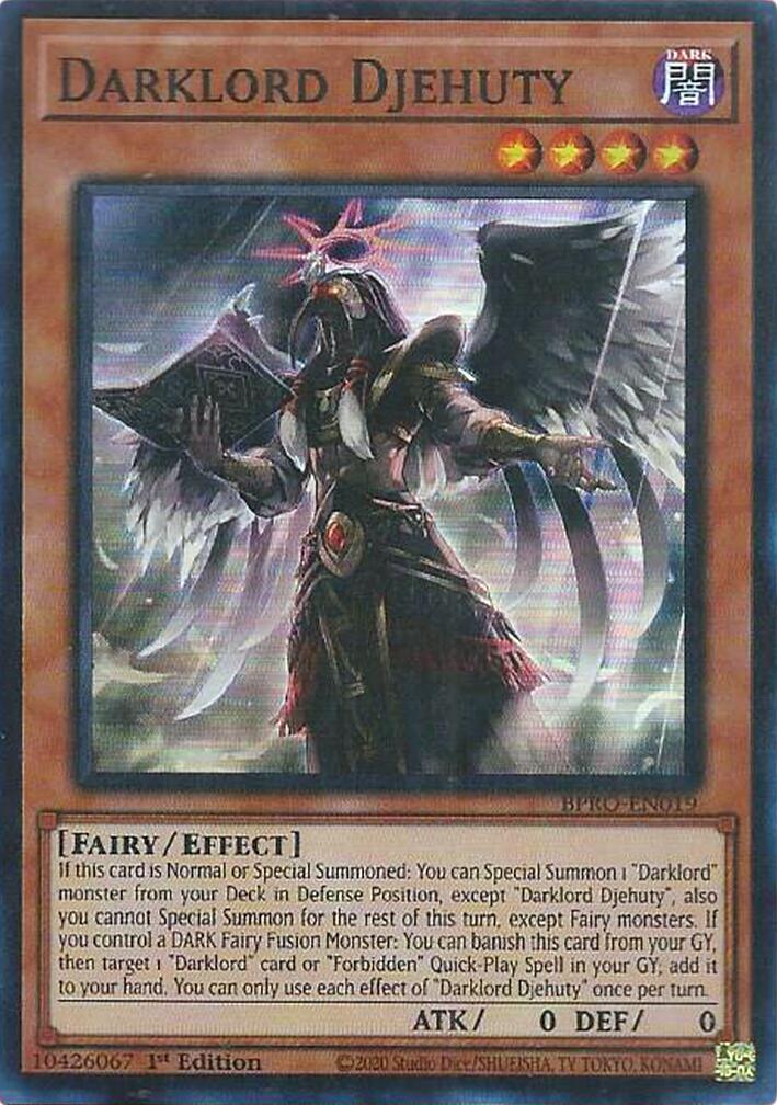 Darklord Djehuty [BPRO-EN019] Super Rare | Chromatic Games