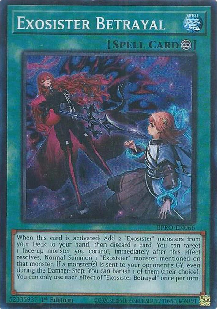 Exosister Betrayal [BPRO-EN066] Super Rare | Chromatic Games