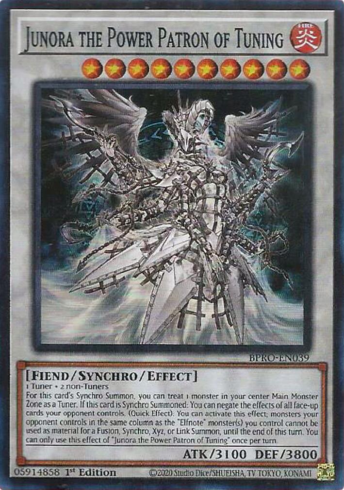 Junora the Power Patron of Tuning [BPRO-EN039] Super Rare | Chromatic Games