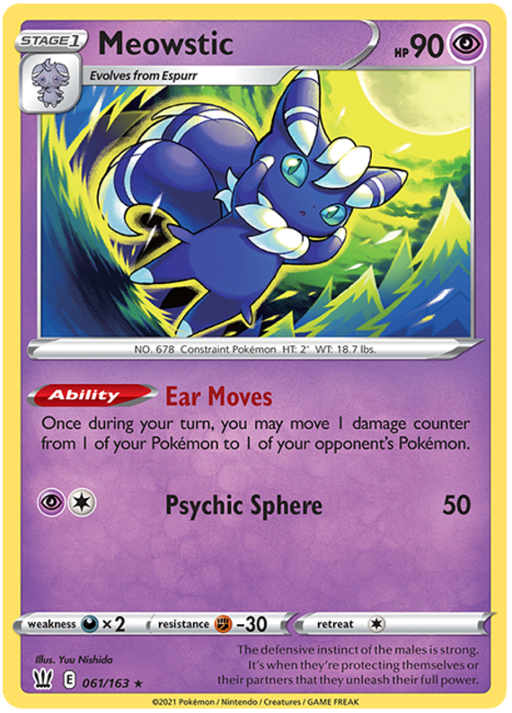 Meowstic (061/163) [Sword & Shield: Battle Styles] | Chromatic Games