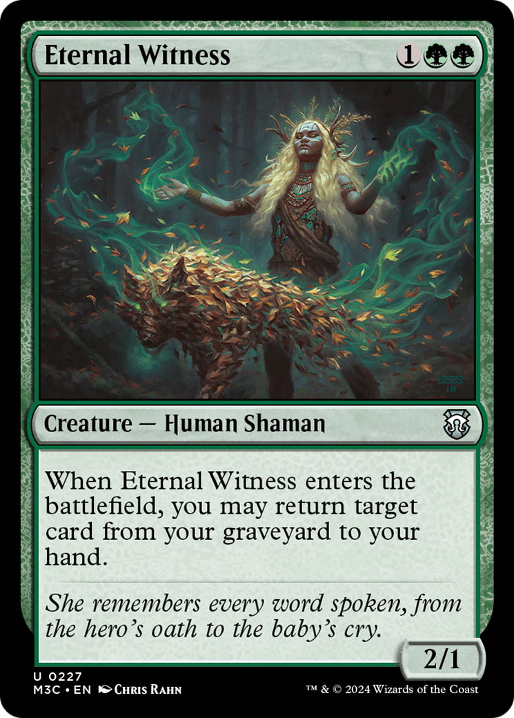 Eternal Witness (Ripple Foil) [Modern Horizons 3 Commander] | Chromatic Games