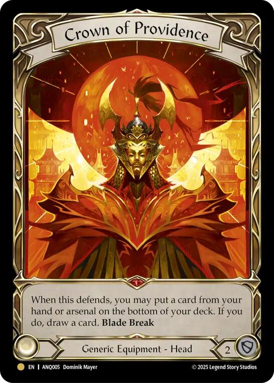 Crown of Providence [ANQ005] (Compendium of Rathe - Antiquity Pack)  Rainbow Foil | Chromatic Games