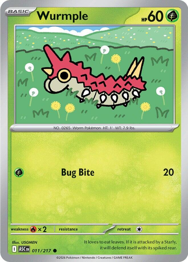 Wurmple (011/217) [Mega Evolution: Ascended Heroes] | Chromatic Games