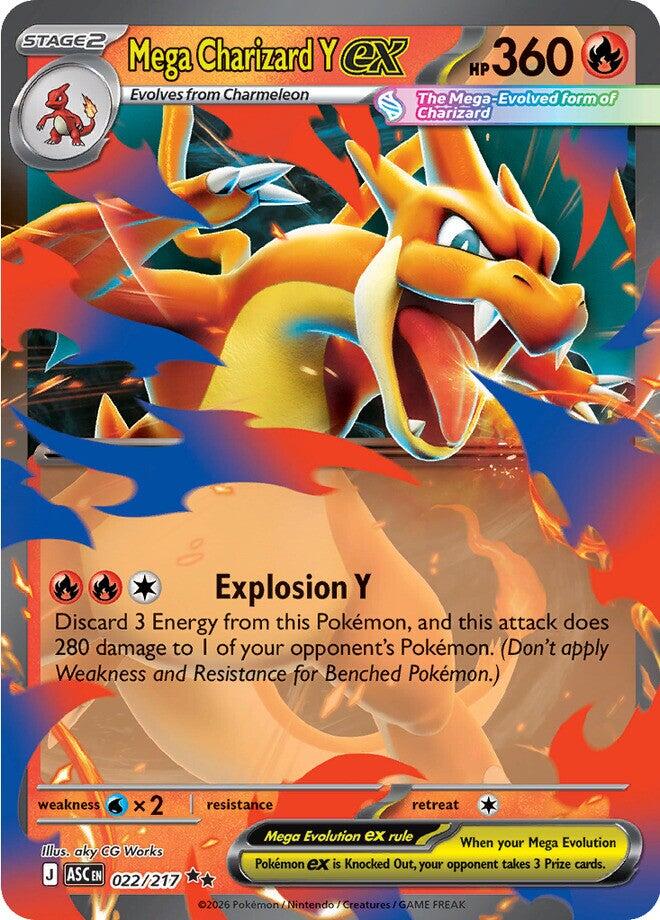 Mega Charizard Y ex (022/217) [Mega Evolution: Ascended Heroes] | Chromatic Games