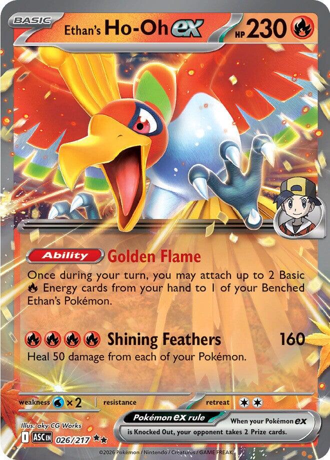 Ethan's Ho-Oh ex (026/217) [Mega Evolution: Ascended Heroes] | Chromatic Games